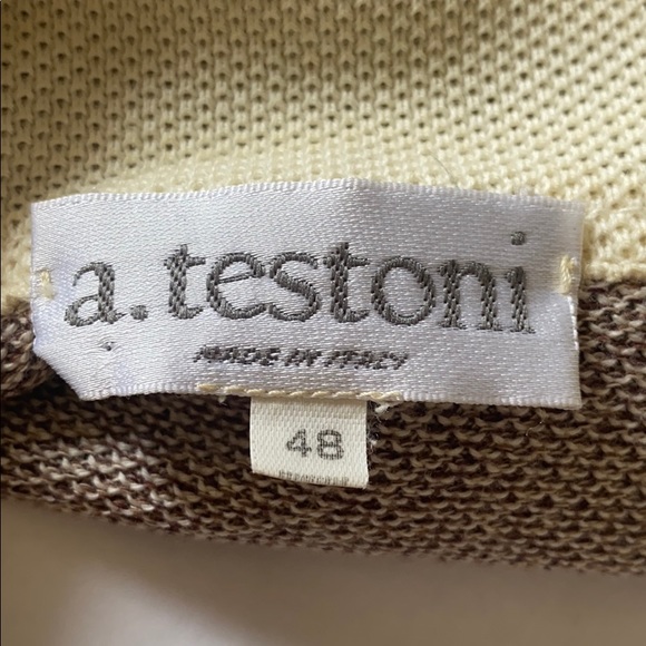 A. TESTONI MADE IN ITALY SIZE 48 MENS SWEATER 100% COTTON🇮🇹🤎 - Picture 3 of 5